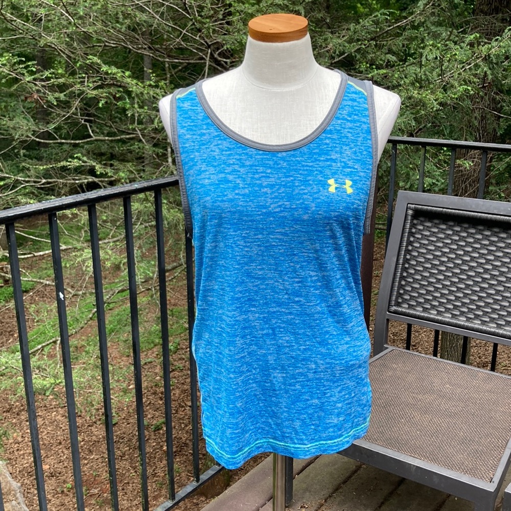 Under Armour blue/gray workout top sz. M*